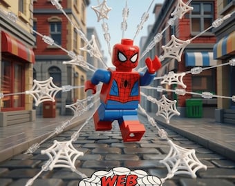 Brick Web Hero Art Set, 8x10 Printable Kids Room Decor (Digital Download)