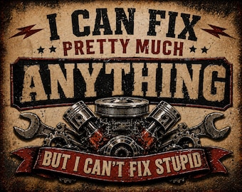 Vintage Garage Signs Set of 5, 10x8 Printable Man Cave Decor, Digital Download