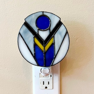 Stained Glass Metropolitan Night Light
