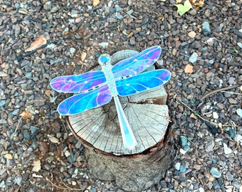 Stained Glass Dragonfly Suncatcher