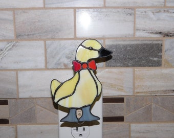 Stained Glass Duck Night light