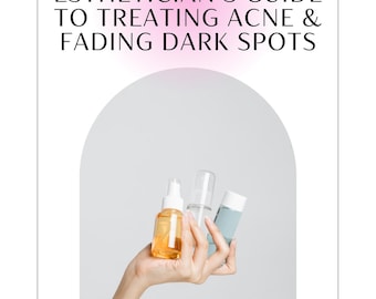 Guida alla cura della pelle per acne e macchie scure / Routine dell'estetista per una pelle perfetta / Iperpigmentazione post-infiammatoria e segni post-acne (download digitale)