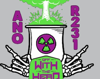 Sport Gray "Off With The Head Tour" Hoodie (Front and Back Print)