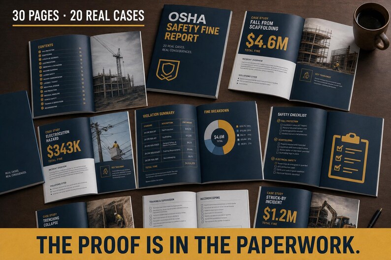 20 OSHA Fines Every Contractor Should Know | Real Cases Real Fines | 30-Page PDF Report | Digital Download | OSHA Compliance Guide 2026 image 2