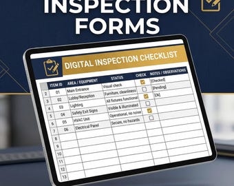 Lista de verificación diaria de seguridad en el lugar de trabajo de OSHA: Formulario de inspección de obras de construcción / Plantilla editable de Excel (descarga digital)