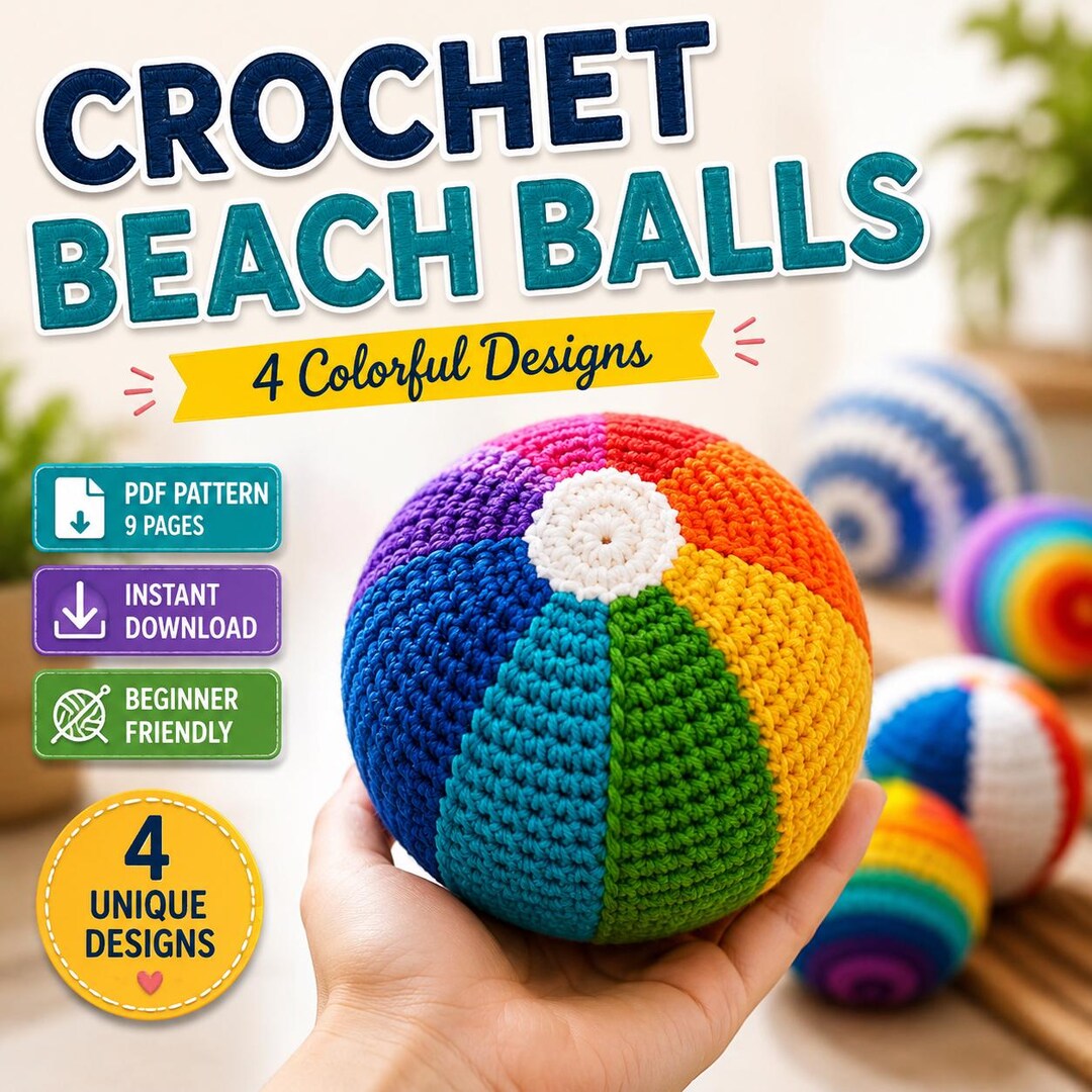 Crochet Hacky Sack Pattern PDF | Beginner Footbag Crochet Tutorial ...
