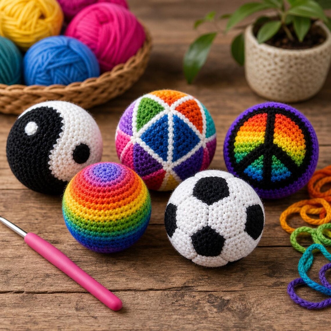 Crochet Hacky Sack Pattern PDF | Beginner Footbag Crochet Tutorial ...