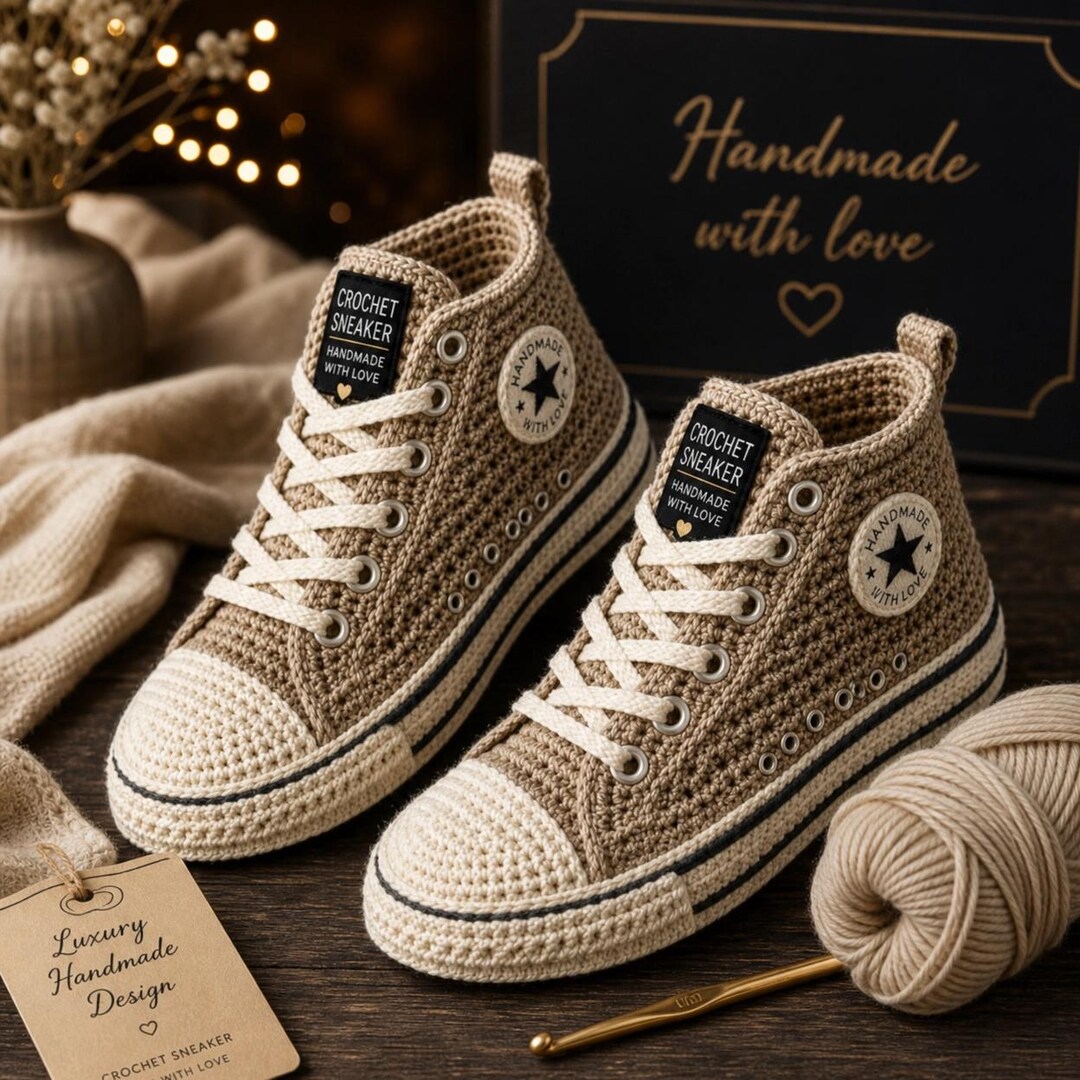 Crochet Baby Basketball Sneakers Pattern PDF, High Top Newborn Booties ...