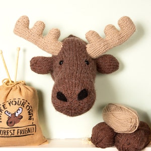 Giant Moose Head Knitting Kit