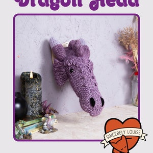 Dragon Head Digital PDF knitting pattern image 1