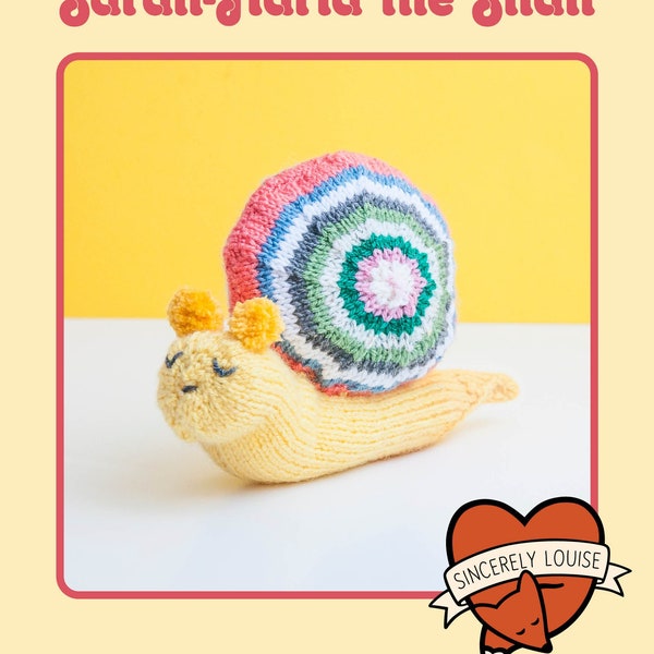 Sarah-Maria the Snail - Digital PDF Knitting Pattern