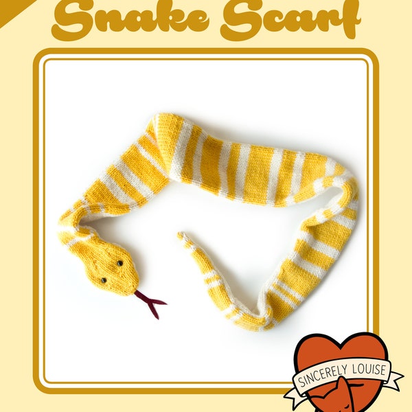 Snake Scarf - Digital PDF Knitting Pattern