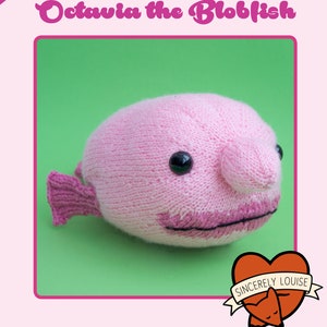 Octavia the Blobfish PDF Knitting Pattern image 1