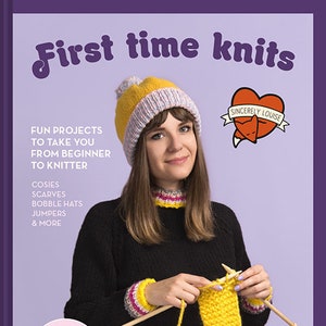 First Time Knits Book - signed copy with bonus booklet