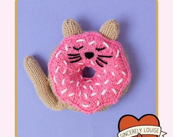 Doughnut Cat - Digital PDF Knitting Pattern