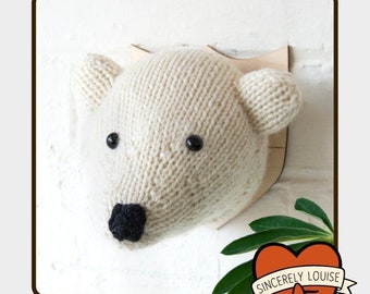 Bear Head - Digital PDF Knitting Pattern