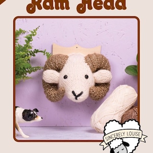 Ram Head - Digital PDF Knitting Pattern
