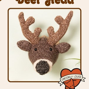 Deer Head - Digital PDF Knitting Pattern