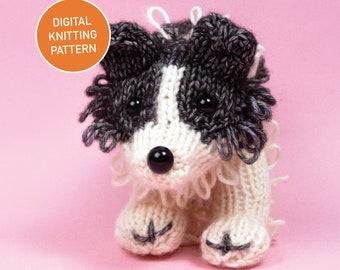 Jess the Border Collie - Digital PDF Knitting Pattern