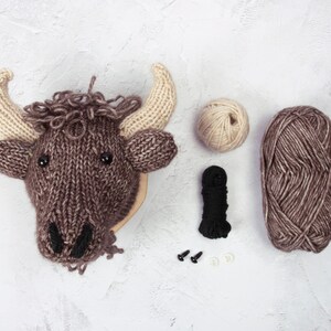 Bison / Buffalo Head Digital PDF Knitting Pattern image 6