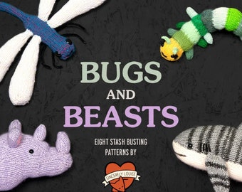 Bugs and Beasts - Paper Knitting Pattern Booklet