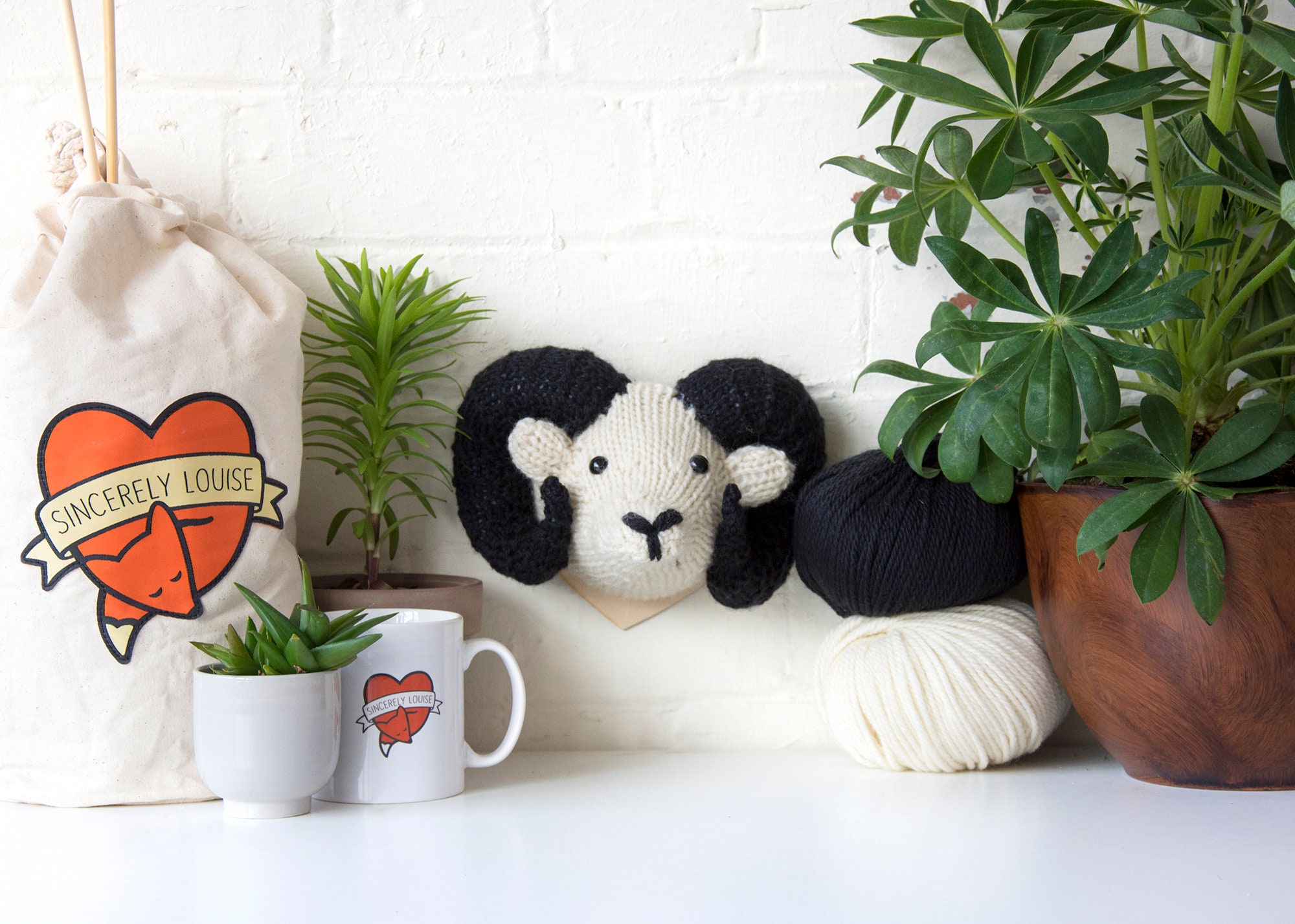 Mini Ram Head Knitting Kit - Etsy
