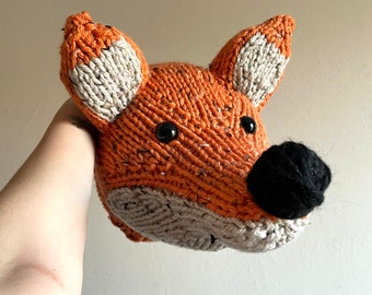 Giant Fox Head Knitting Kit