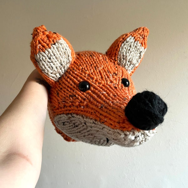 Giant Fox Head Knitting Kit