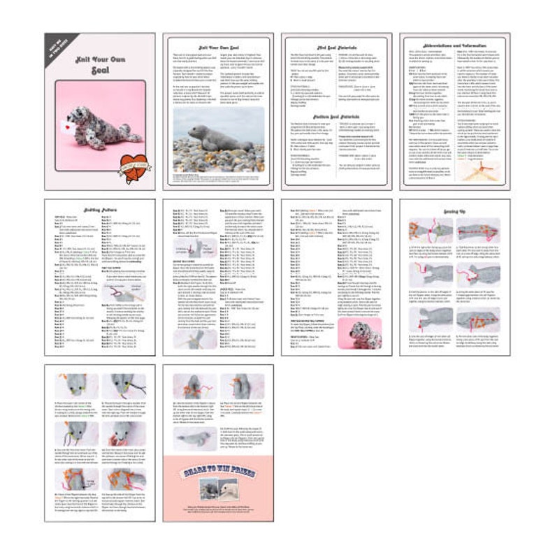 Seal Digital PDF Knitting Pattern image 2