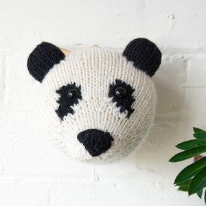 Mini Panda Head Knitting Kit image 5