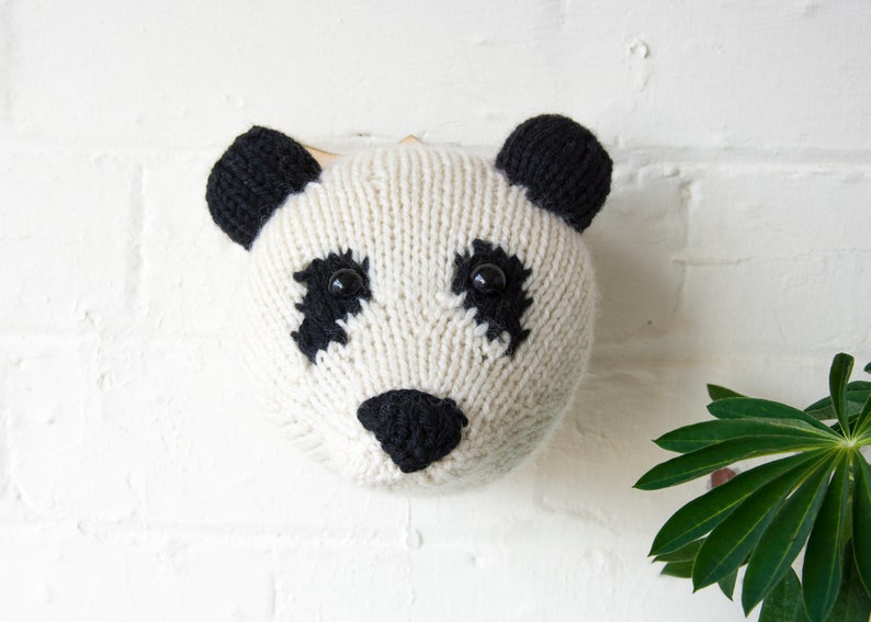 Mini Panda Head Knitting Kit image 5
