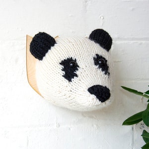 Mini Panda Head Knitting Kit image 4