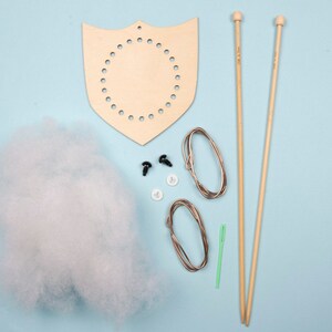 Mini Moose Head Knitting Kit image 4