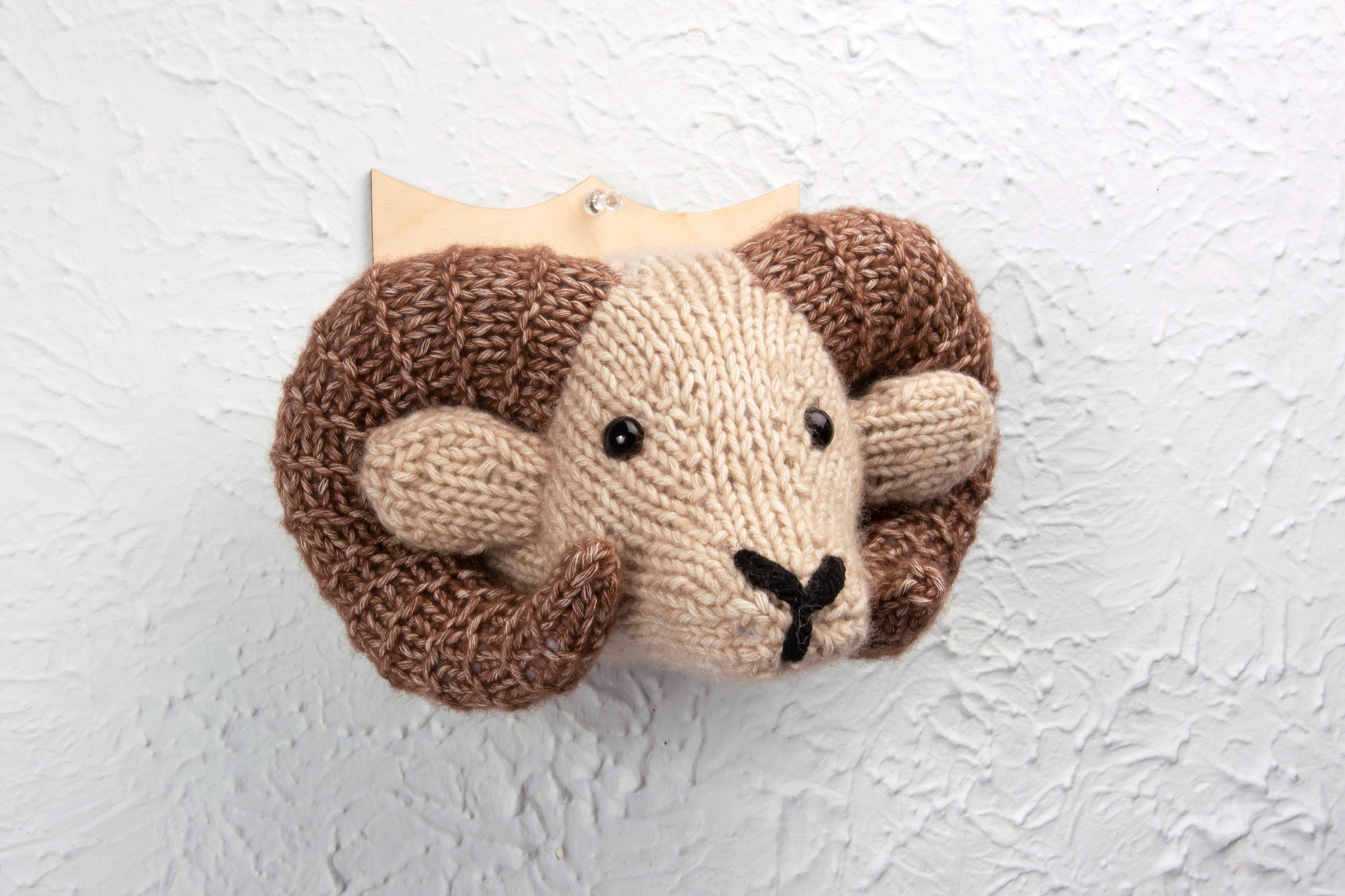 Mini Ram Head Knitting Kit - Etsy
