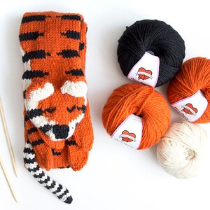 Tiger Scarf Digital PDF Knitting Pattern image 5