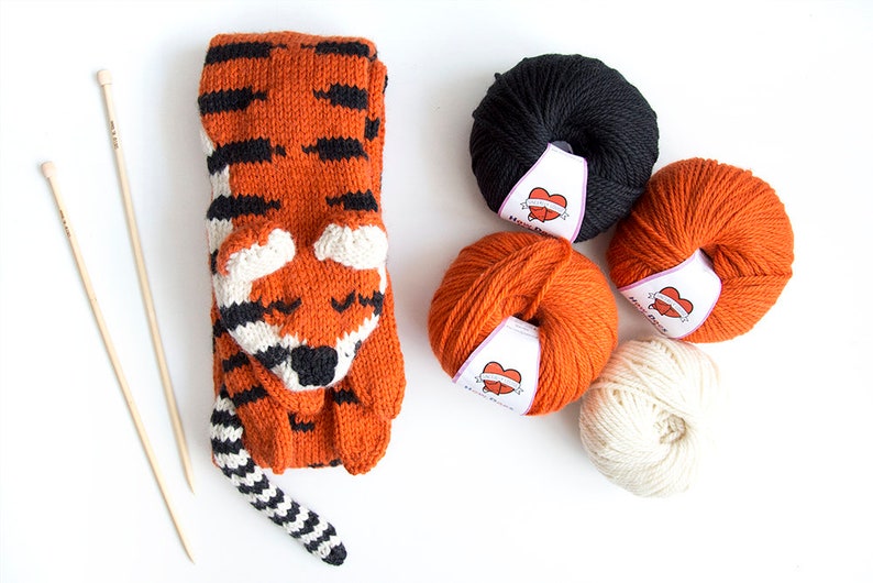 Tiger Love Knit Scarf