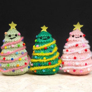 Christmas Tree Knitting Kit Set of Three Set of Three