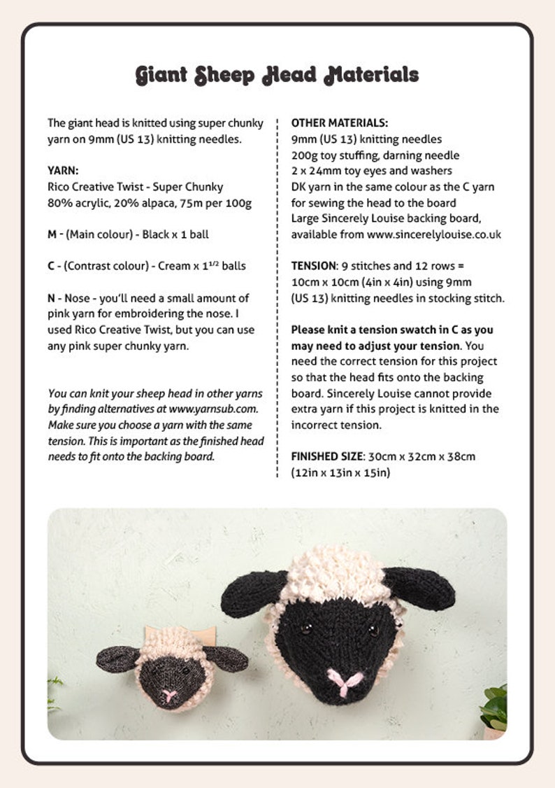 Shropshire Sheep Digital PDF Knitting Pattern image 4