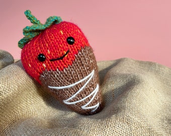 Chocolate Covered Strawberry - Knitting Kit