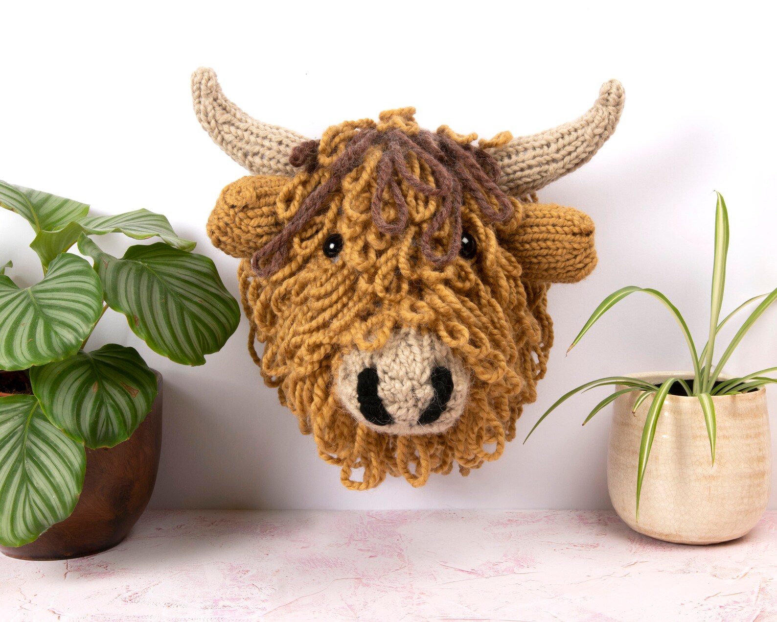 Giant Highland Cow Head Knitting Kit Etsy