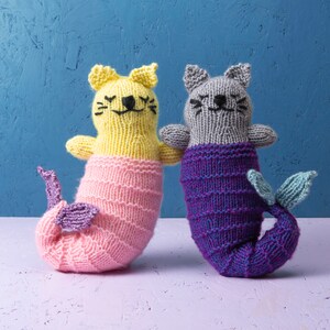 Purmaid and Mermaid Cat Digital PDF Knitting Pattern image 6