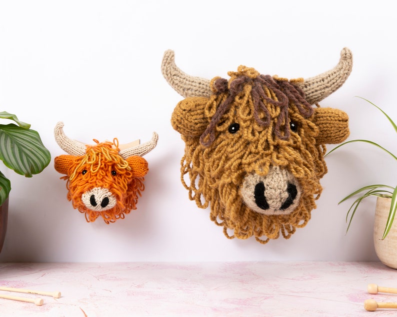 Highland Cow Head Digital PDF Knitting Pattern image 9