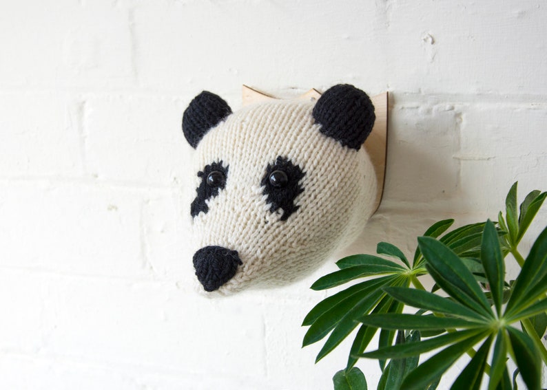 Mini Panda Head Knitting Kit image 6