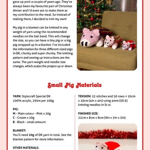 Pig in a Blanket Digital PDF Knitting Pattern image 3