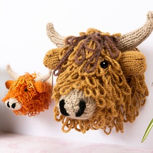 Highland Cow Head Digital PDF Knitting Pattern image 10