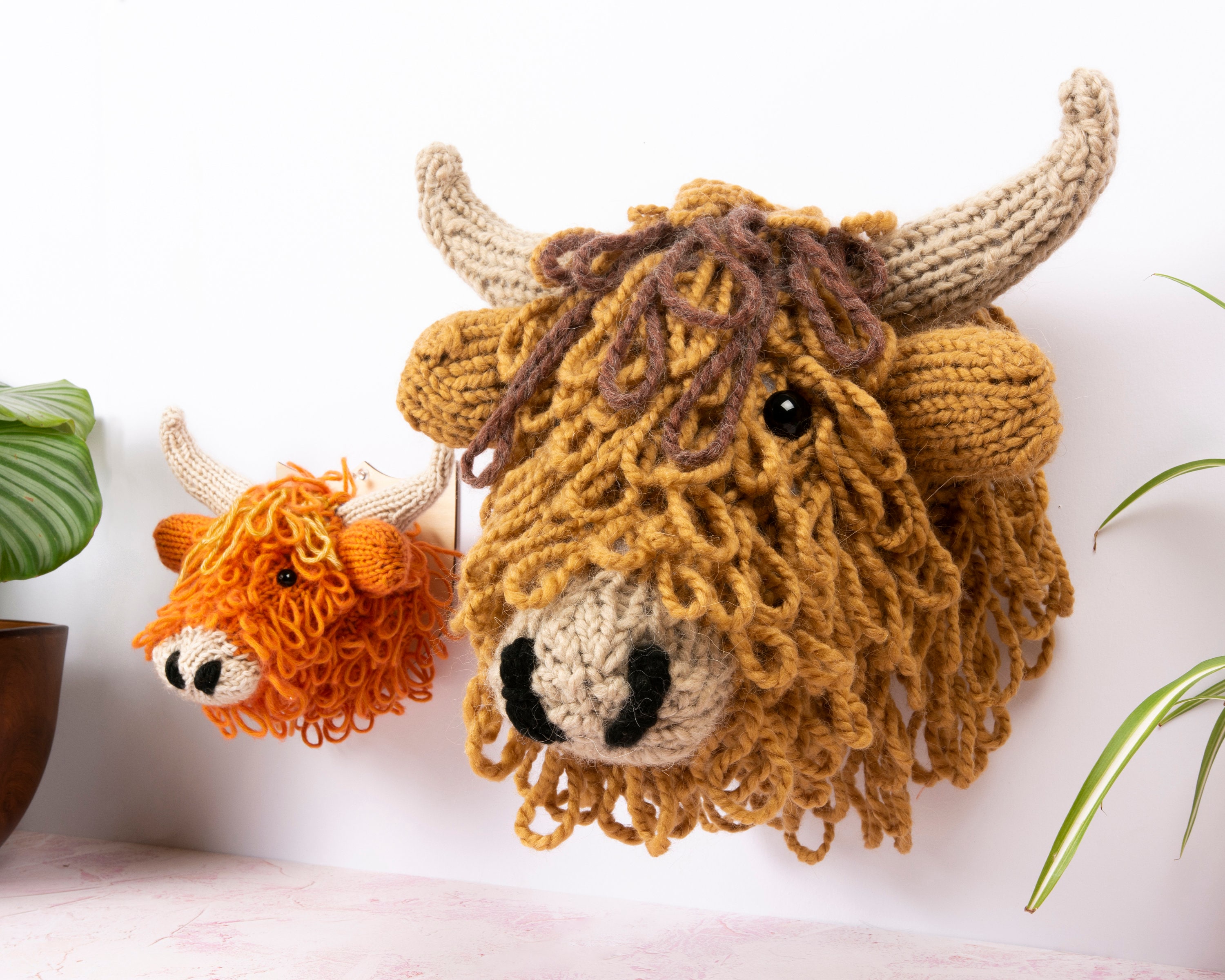 Highland Cow Head Digital PDF Knitting Pattern Etsy Australia