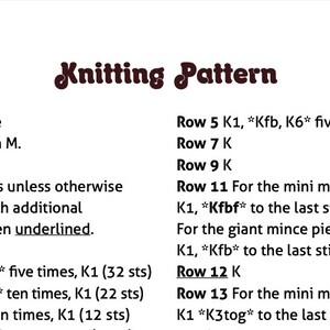 Mince Pie Digital Knitting Pattern image 6
