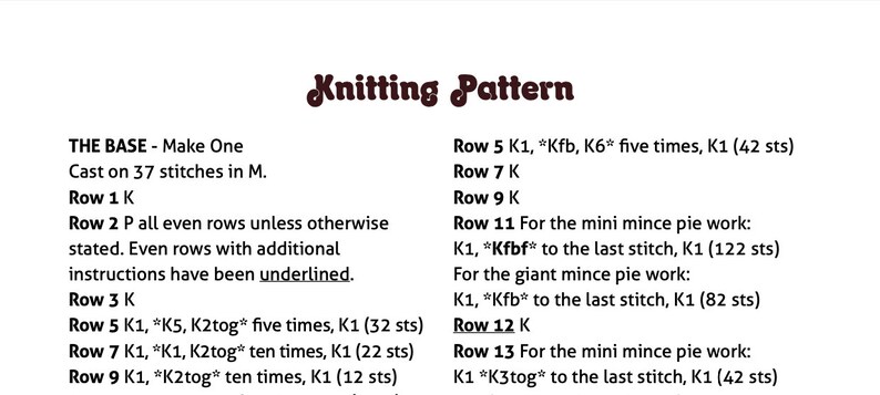 Mince Pie Digital Knitting Pattern image 6
