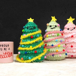 Christmas Tree Knitting Kit Set of Three image 2