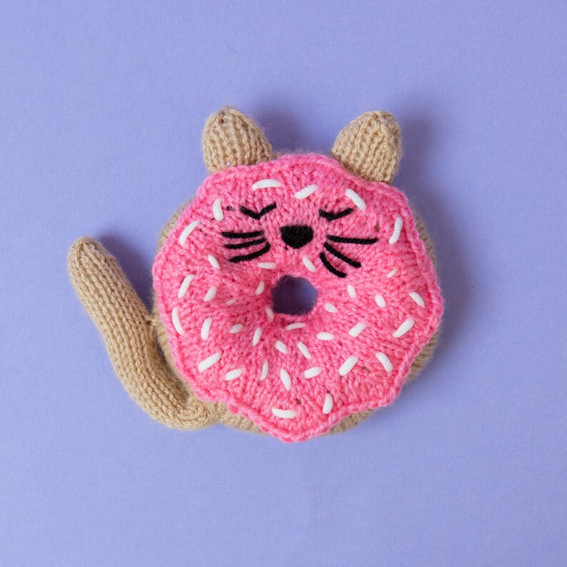 Doughnut Cat Digital PDF Knitting Pattern image 5